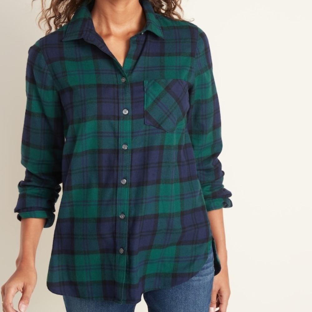 Plaid Old Navy Long Sleeve Shirt